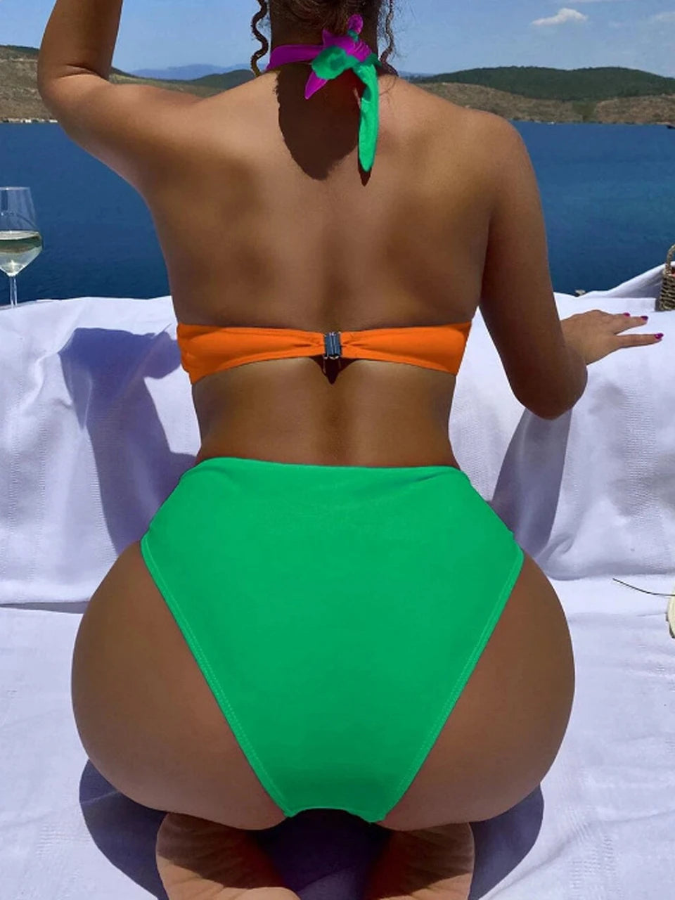 2024 Push Up One Piece Women Swimsuit Solid Monokini Front Cross Swimwear Bathing Swimming Suit Female Summer Beachwear Bodysuit