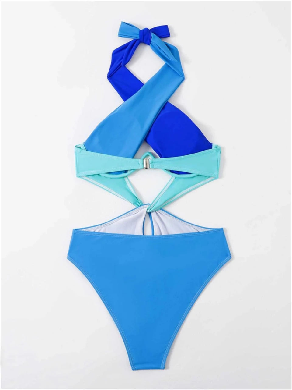 2024 Push Up One Piece Women Swimsuit Solid Monokini Front Cross Swimwear Bathing Swimming Suit Female Summer Beachwear Bodysuit