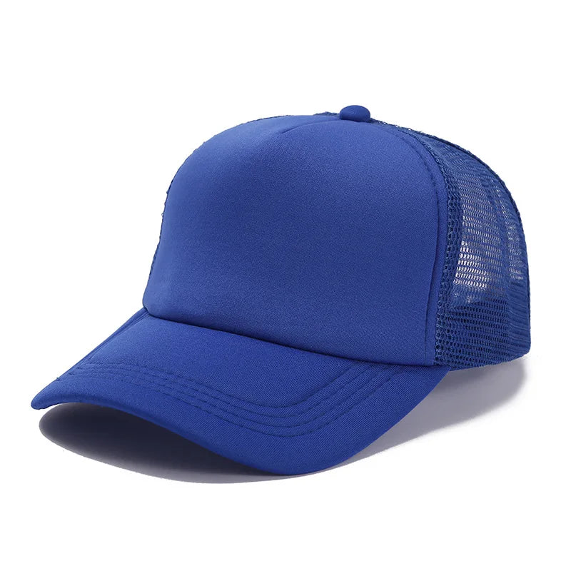 Unisex Cheaper 5 Panel Trucker Hat For Adult Summer Net Baseball Cap Men Women Blank Mesh tentacle Sun Hat Visor