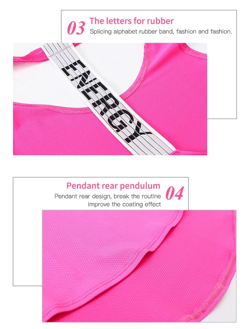 Women's gym tops black sleeveless yoga tops ladies gym shirts gym vests running workout boxing letter tops backless shirts