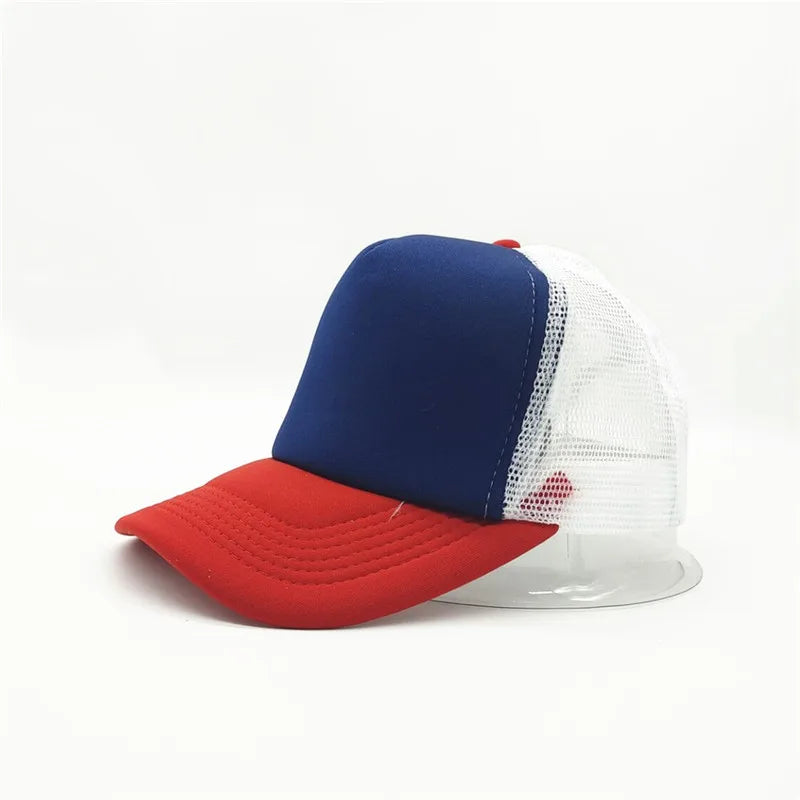 Unisex Cheaper 5 Panel Trucker Hat For Adult Summer Net Baseball Cap Men Women Blank Mesh tentacle Sun Hat Visor