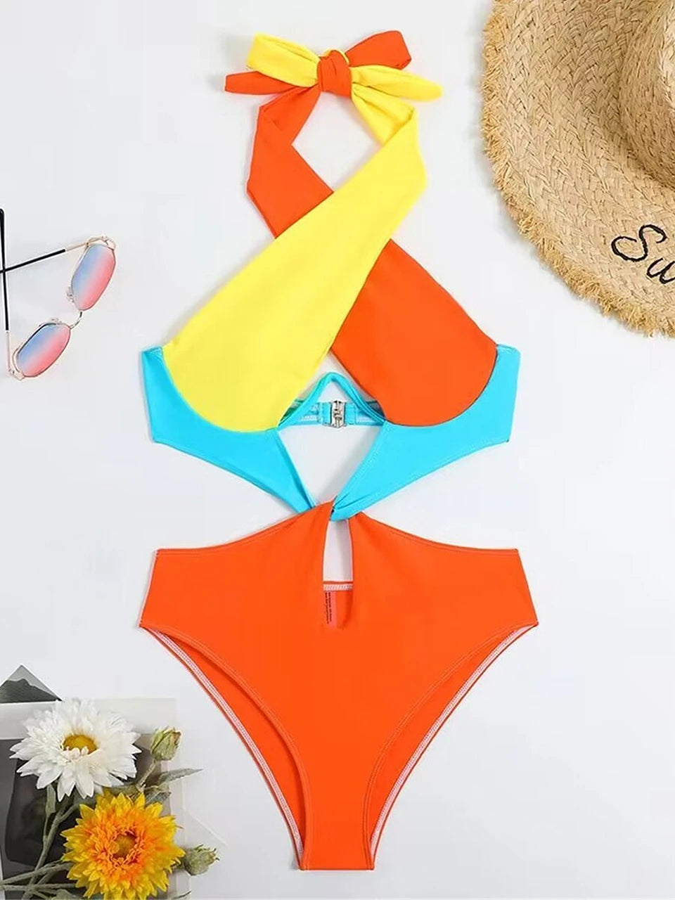2024 Push Up One Piece Women Swimsuit Solid Monokini Front Cross Swimwear Bathing Swimming Suit Female Summer Beachwear Bodysuit