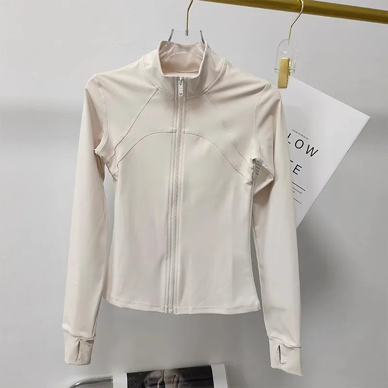 Women's Sports jackets Quick-drying Long Sleeve Sports Jacket Running Training Coat Fitness Top Gym Jacket Workout Sweatshirt