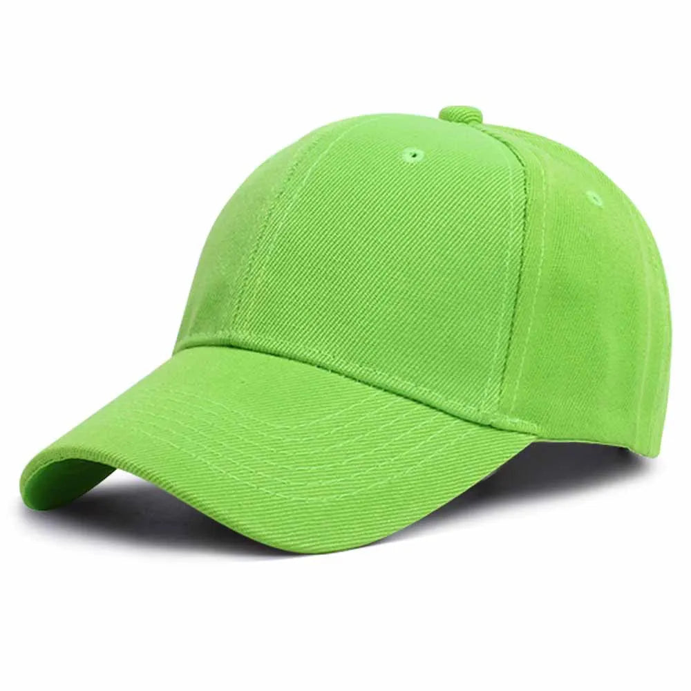 Summer Solid Color Women Sport Baseball Cap Adjustable Unisex Baseball Caps Family Baseball Sun Hats Hip-hop Hat Wholesale Caps