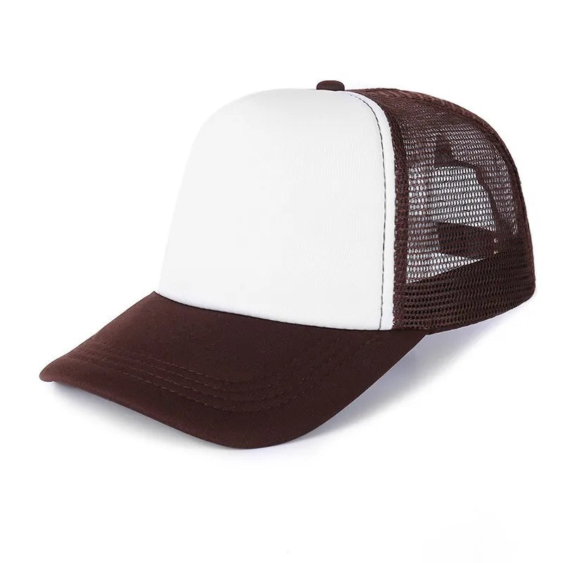 Unisex Cheaper 5 Panel Trucker Hat For Adult Summer Net Baseball Cap Men Women Blank Mesh tentacle Sun Hat Visor