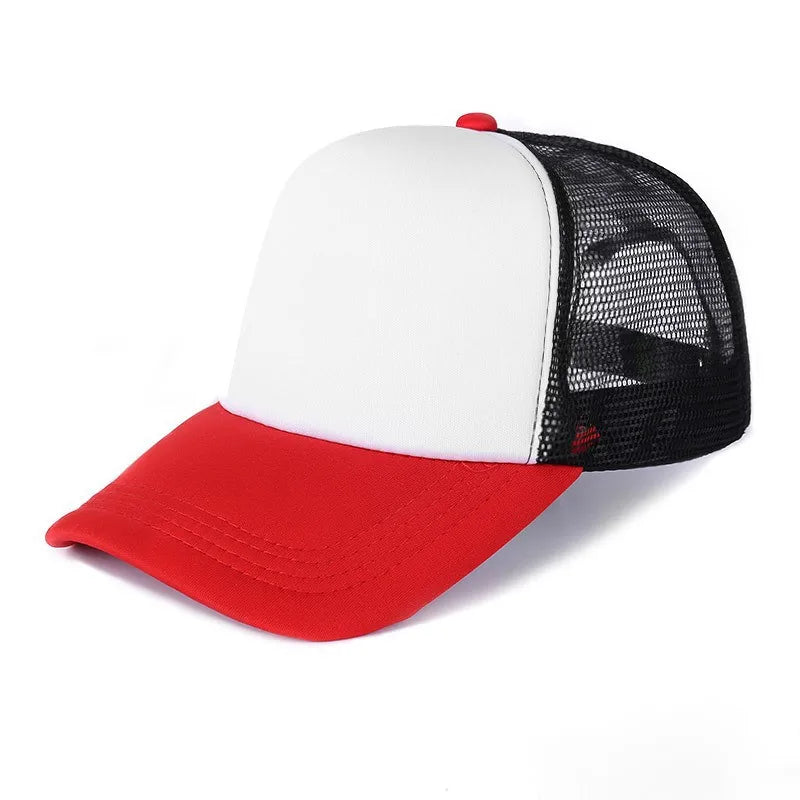 Unisex Cheaper 5 Panel Trucker Hat For Adult Summer Net Baseball Cap Men Women Blank Mesh tentacle Sun Hat Visor