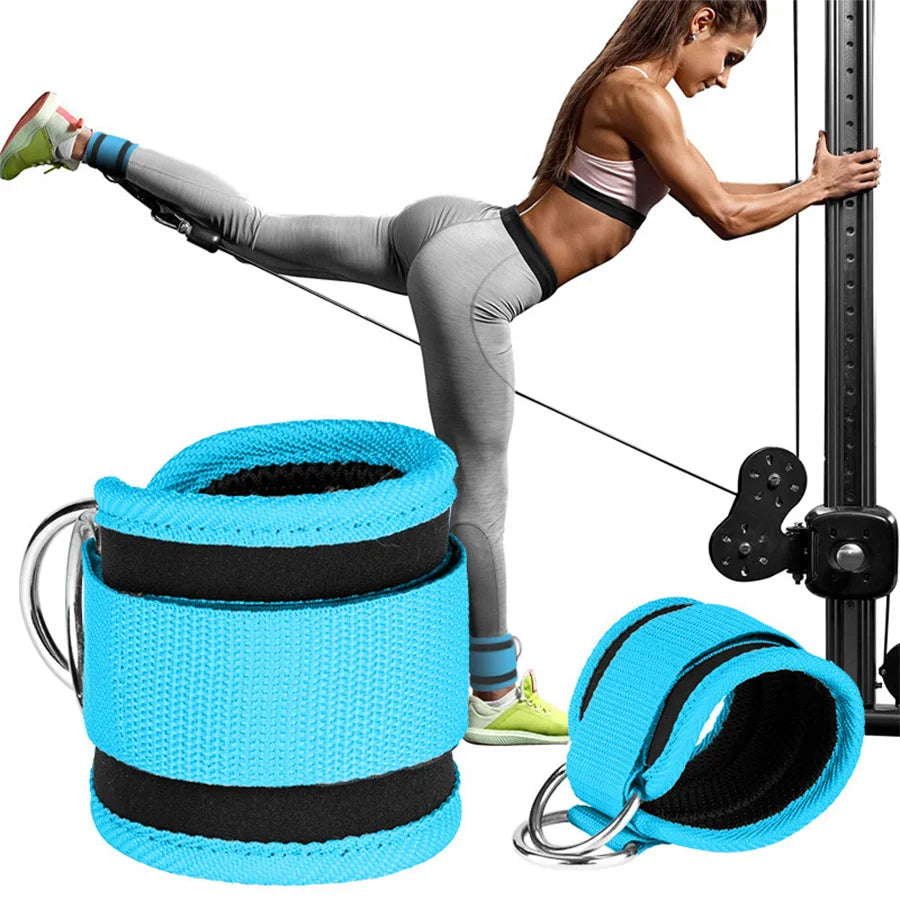 Ankle Straps Pull Rope Set Resistance Bands Gym Fitness Equipment Ankle Cuffs Leg Expander Strength Yoga Elastic Exercise Band
