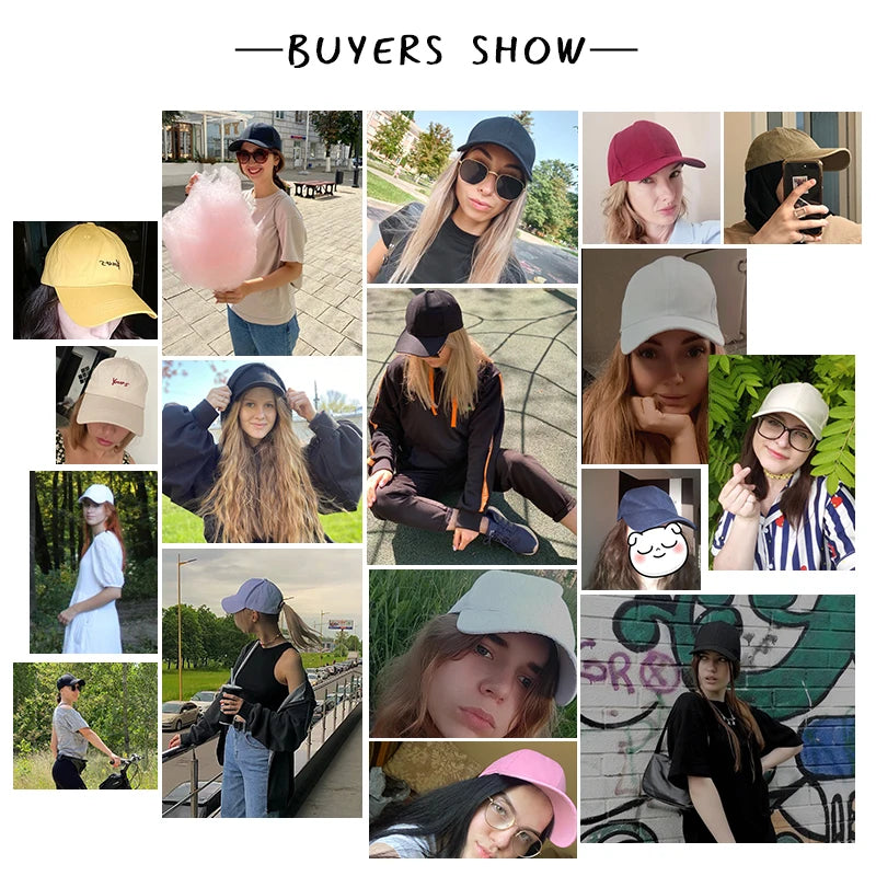 Summer Solid Color Women Sport Baseball Cap Adjustable Unisex Baseball Caps Family Baseball Sun Hats Hip-hop Hat Wholesale Caps