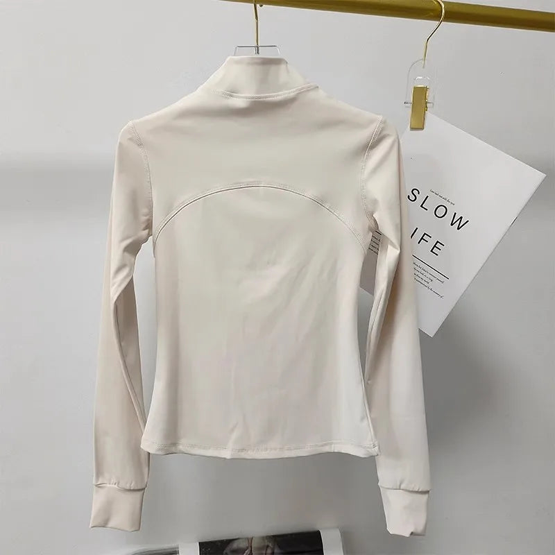 Women's Sports jackets Quick-drying Long Sleeve Sports Jacket Running Training Coat Fitness Top Gym Jacket Workout Sweatshirt