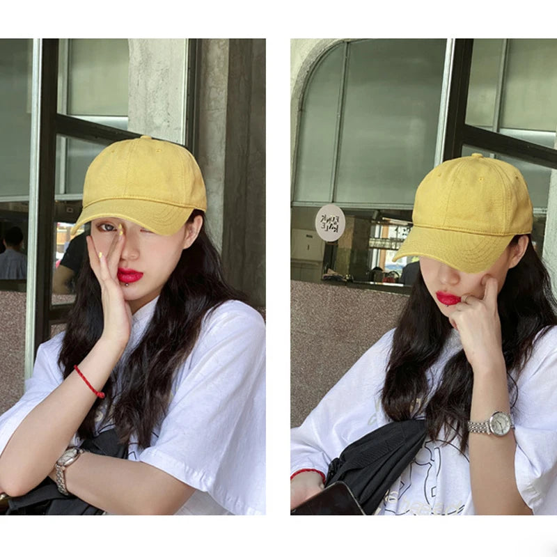 Summer Solid Color Women Sport Baseball Cap Adjustable Unisex Baseball Caps Family Baseball Sun Hats Hip-hop Hat Wholesale Caps
