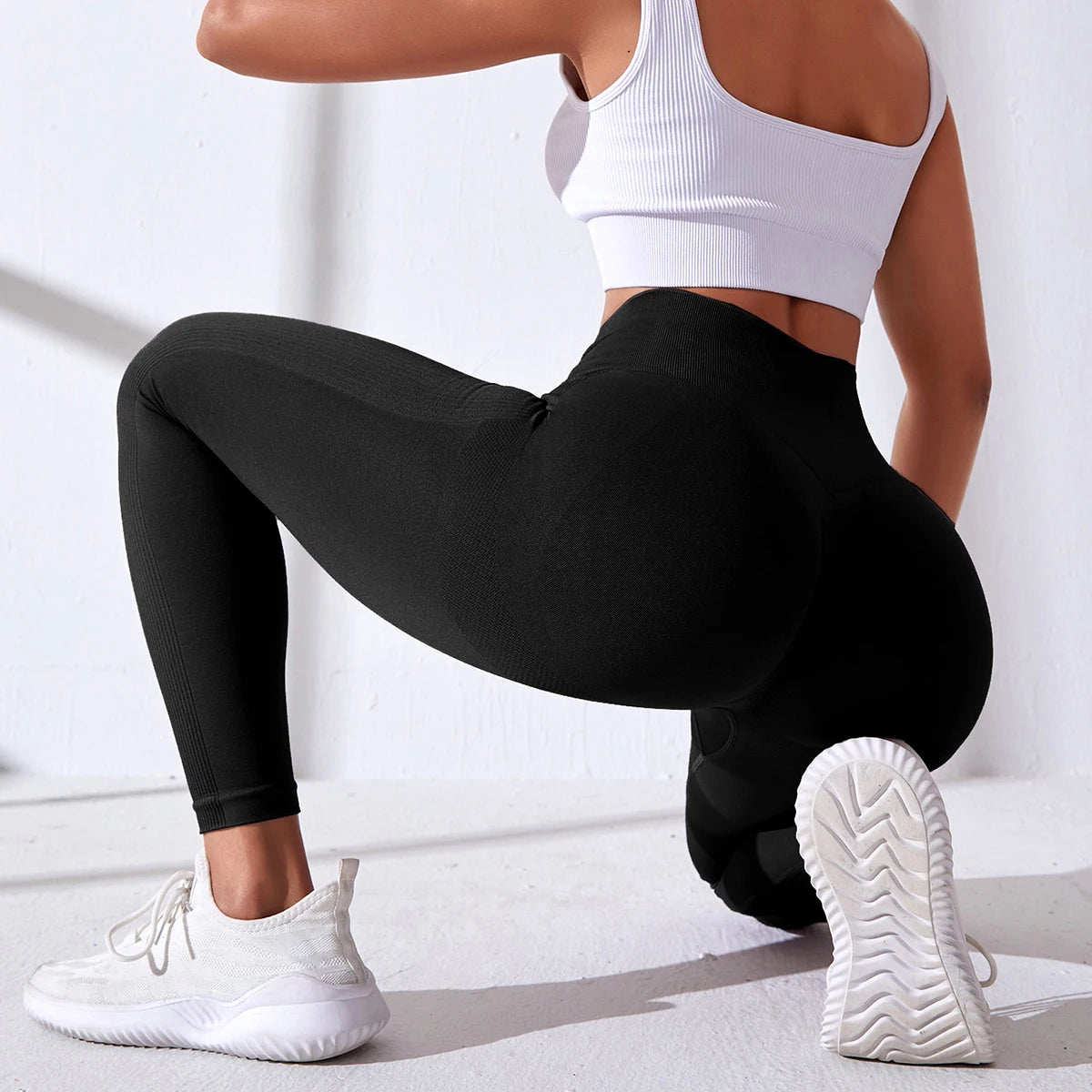 FITTOO Peach Buttocks Leggings Women's Smile Contour Scrunch Butt Yoga Pants Fitness Athletic Gym Female Clothing Sport Tights