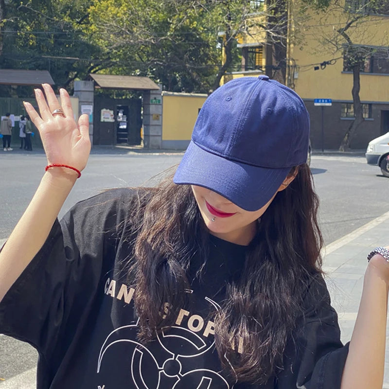 Summer Solid Color Women Sport Baseball Cap Adjustable Unisex Baseball Caps Family Baseball Sun Hats Hip-hop Hat Wholesale Caps