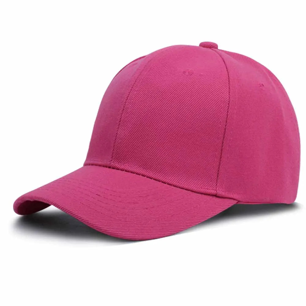 Summer Solid Color Women Sport Baseball Cap Adjustable Unisex Baseball Caps Family Baseball Sun Hats Hip-hop Hat Wholesale Caps