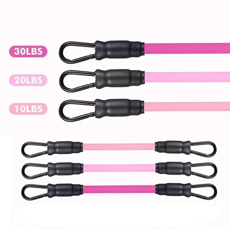 Ankle Straps Pull Rope Set Resistance Bands Gym Fitness Equipment Ankle Cuffs Leg Expander Strength Yoga Elastic Exercise Band