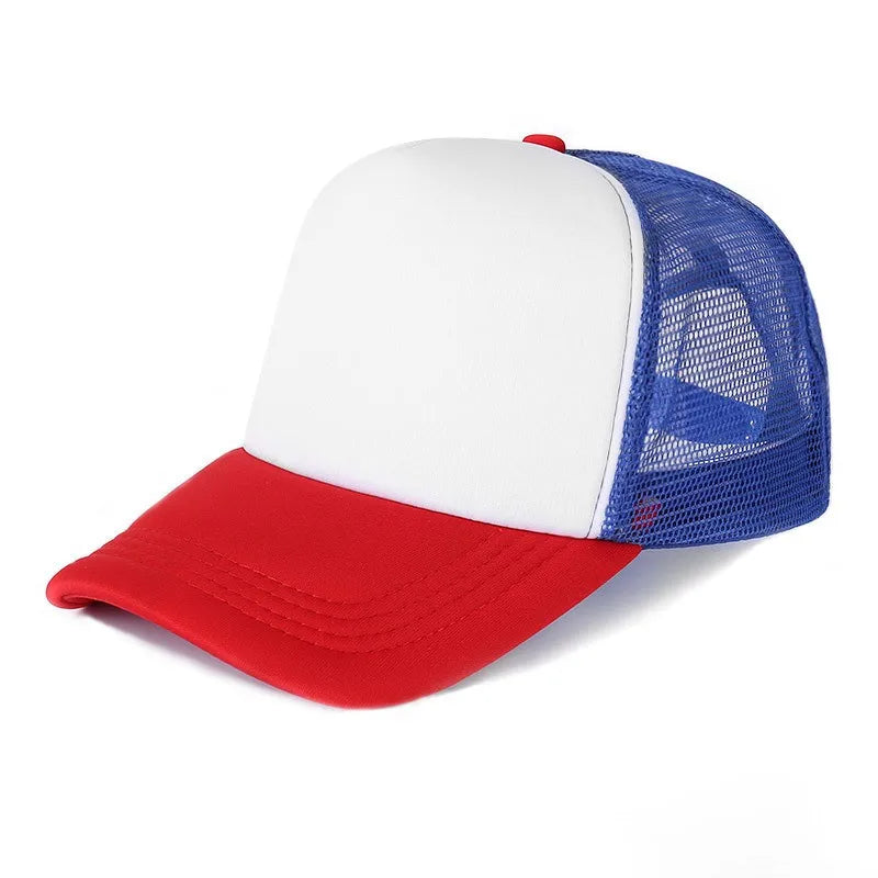 Unisex Cheaper 5 Panel Trucker Hat For Adult Summer Net Baseball Cap Men Women Blank Mesh tentacle Sun Hat Visor