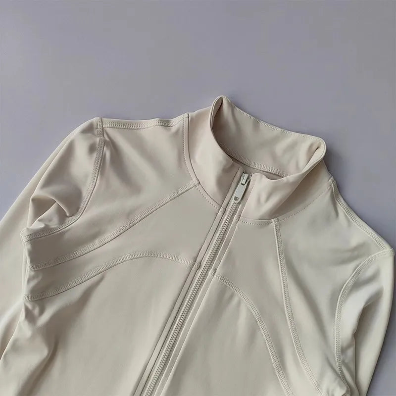 Women's Sports jackets Quick-drying Long Sleeve Sports Jacket Running Training Coat Fitness Top Gym Jacket Workout Sweatshirt