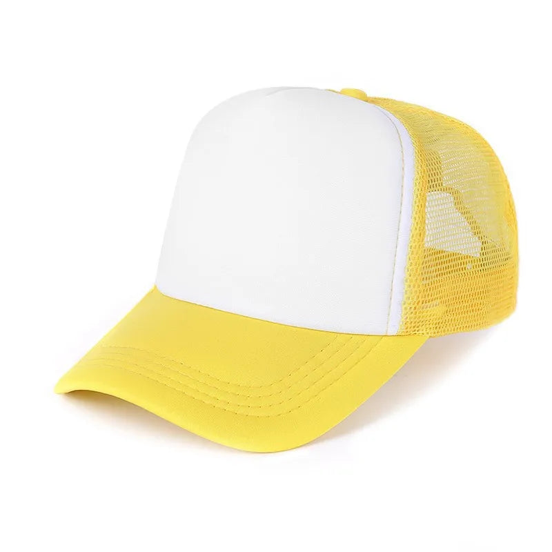 Unisex Cheaper 5 Panel Trucker Hat For Adult Summer Net Baseball Cap Men Women Blank Mesh tentacle Sun Hat Visor