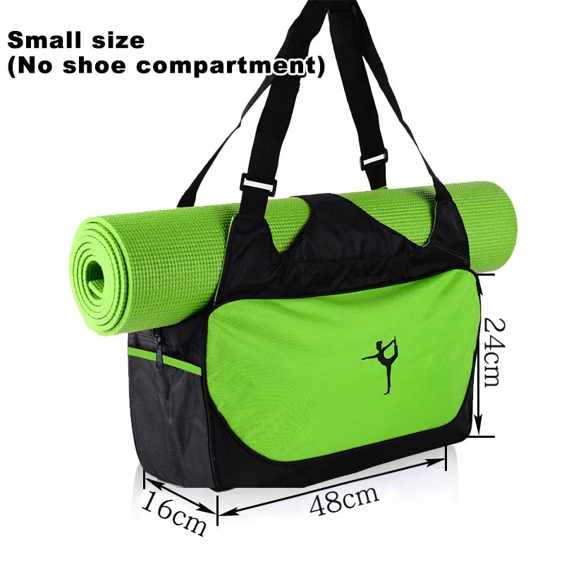 Fitness Backpack Large Capacity Casual Travel Bag Adjustable Shoulder Strap Waterproof Sports Pilates Bag Without Yoga Mat