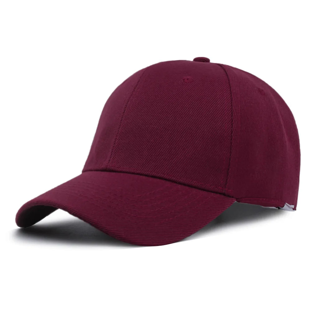 Summer Solid Color Women Sport Baseball Cap Adjustable Unisex Baseball Caps Family Baseball Sun Hats Hip-hop Hat Wholesale Caps