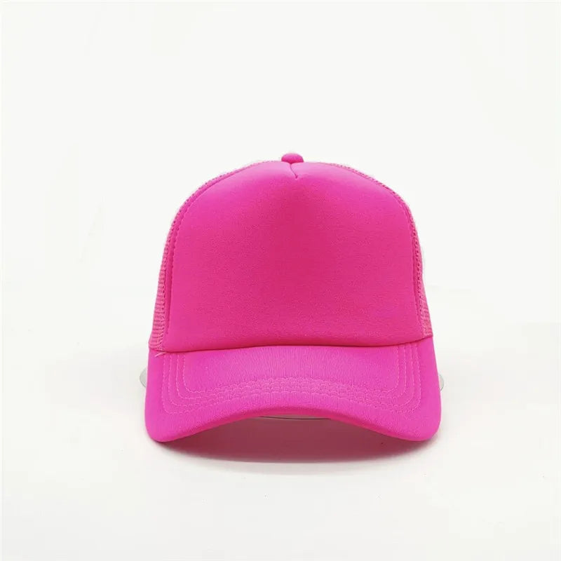 Unisex Cheaper 5 Panel Trucker Hat For Adult Summer Net Baseball Cap Men Women Blank Mesh tentacle Sun Hat Visor