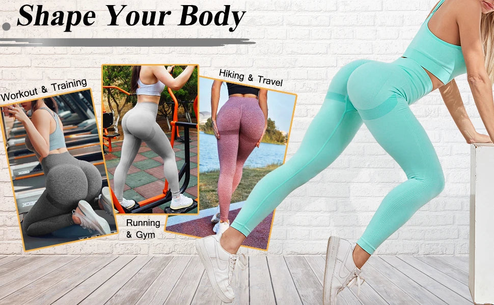 FITTOO Peach Buttocks Leggings Women's Smile Contour Scrunch Butt Yoga Pants Fitness Athletic Gym Female Clothing Sport Tights