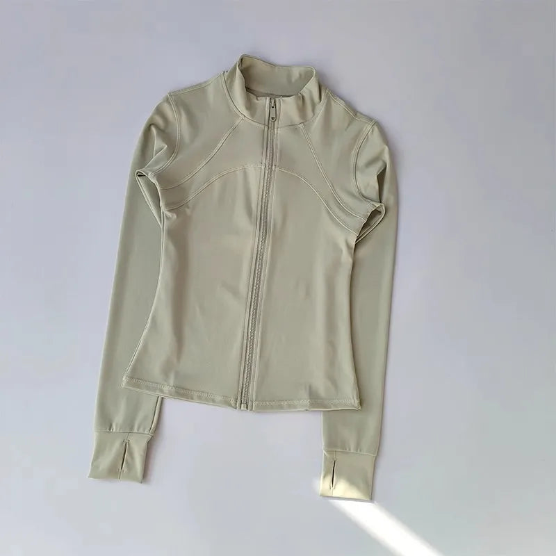 Women's Sports jackets Quick-drying Long Sleeve Sports Jacket Running Training Coat Fitness Top Gym Jacket Workout Sweatshirt