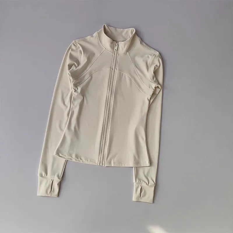 Women's Sports jackets Quick-drying Long Sleeve Sports Jacket Running Training Coat Fitness Top Gym Jacket Workout Sweatshirt