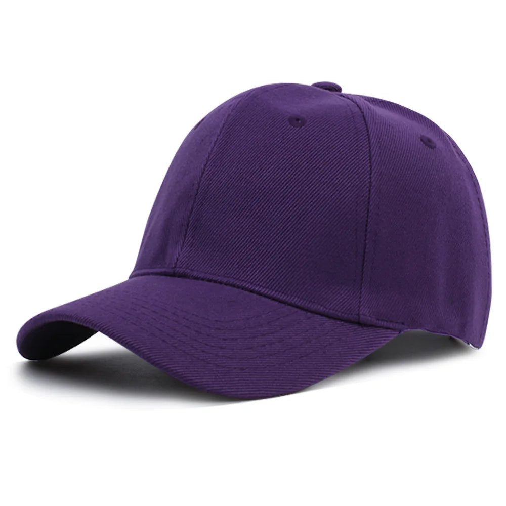 Summer Solid Color Women Sport Baseball Cap Adjustable Unisex Baseball Caps Family Baseball Sun Hats Hip-hop Hat Wholesale Caps