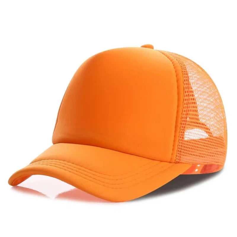 Unisex Cheaper 5 Panel Trucker Hat For Adult Summer Net Baseball Cap Men Women Blank Mesh tentacle Sun Hat Visor