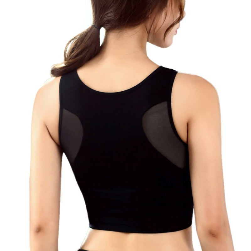 Balight Women Mesh Breathable Sports Bra Fitness Padded Bra Workout Yoga Tank Full Cup Racerback Sports Top