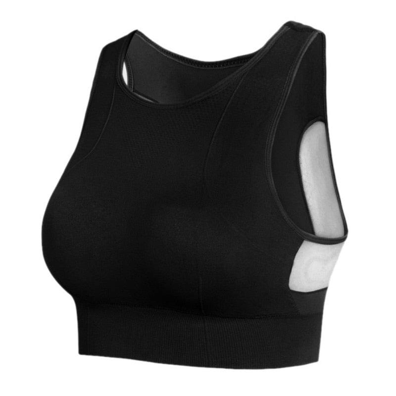 Balight Women Mesh Breathable Sports Bra Fitness Padded Bra Workout Yoga Tank Full Cup Racerback Sports Top