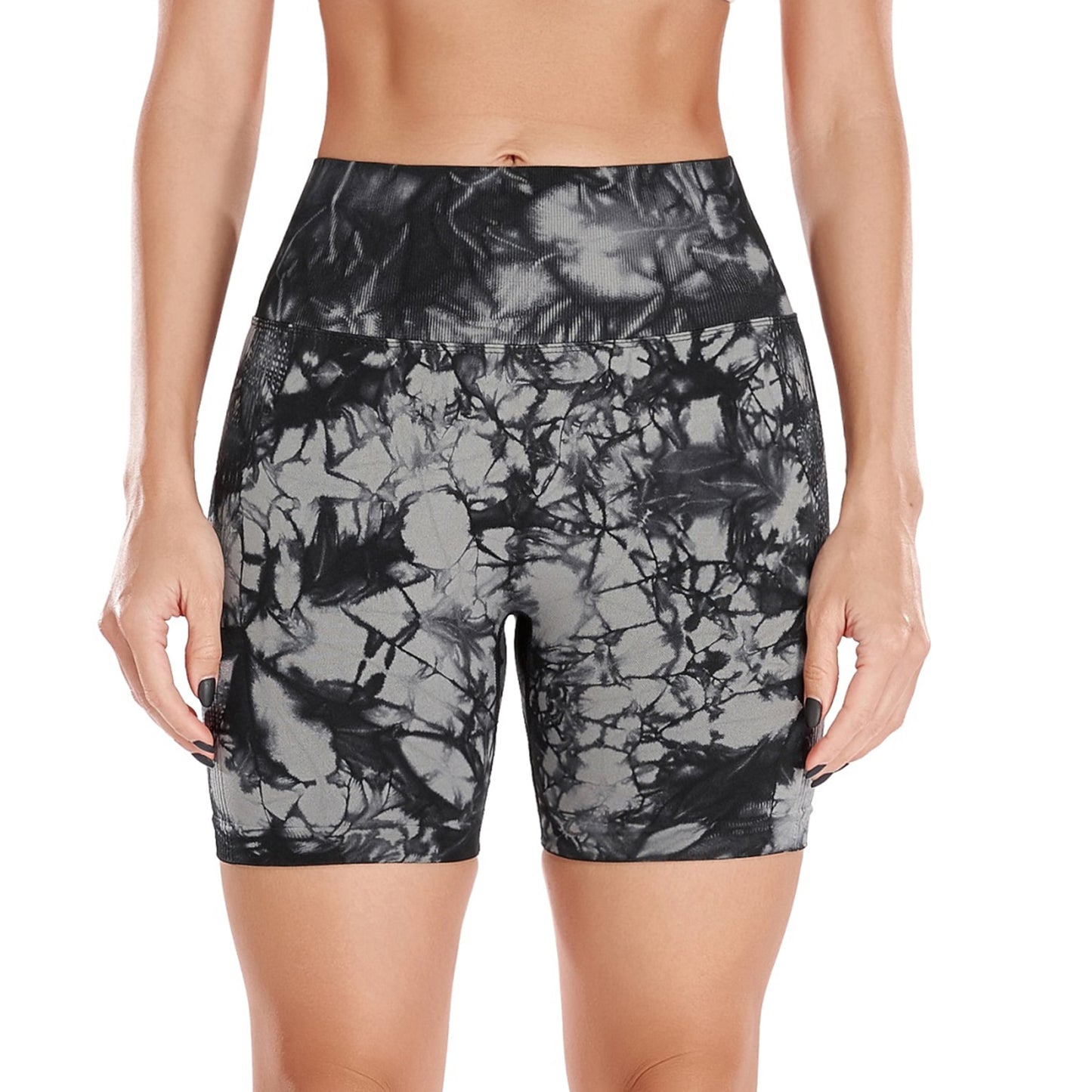 Seamless Yoga Shorts Fitness Women High Waist Breathable Gym Clothing Scrunch Smile Contouring Shorts Running Workout Leggings