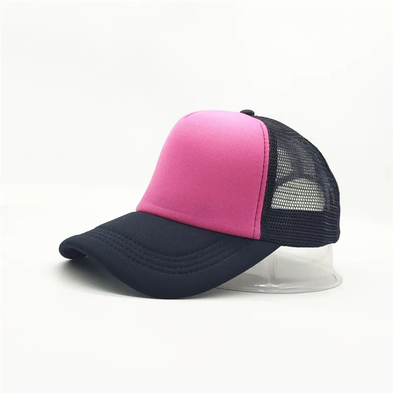 Unisex Cheaper 5 Panel Trucker Hat For Adult Summer Net Baseball Cap Men Women Blank Mesh tentacle Sun Hat Visor