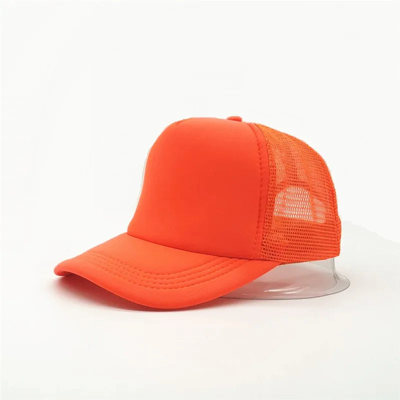 Unisex Cheaper 5 Panel Trucker Hat For Adult Summer Net Baseball Cap Men Women Blank Mesh tentacle Sun Hat Visor