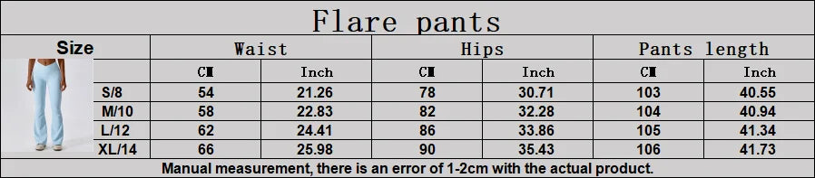 Flare Leggings Yoga Pants Women High Waist Wide Leg Pants Women Gym Workout Fitness Sports Flared Pant Latin Dance Trousers