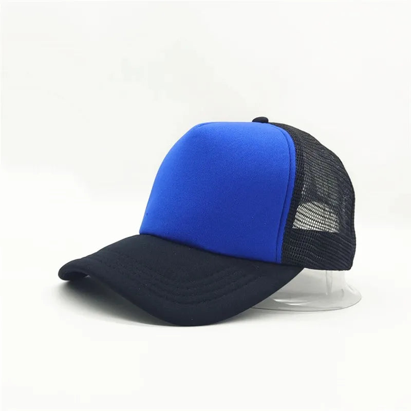 Unisex Cheaper 5 Panel Trucker Hat For Adult Summer Net Baseball Cap Men Women Blank Mesh tentacle Sun Hat Visor