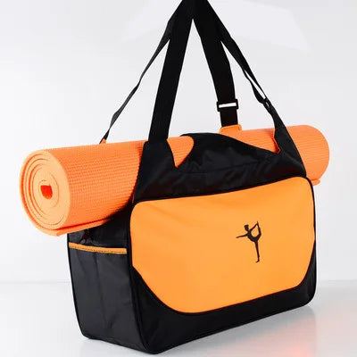 Fitness Backpack Large Capacity Casual Travel Bag Adjustable Shoulder Strap Waterproof Sports Pilates Bag Without Yoga Mat
