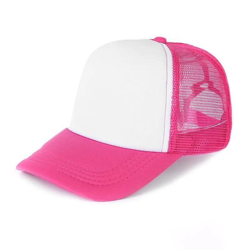 Unisex Cheaper 5 Panel Trucker Hat For Adult Summer Net Baseball Cap Men Women Blank Mesh tentacle Sun Hat Visor