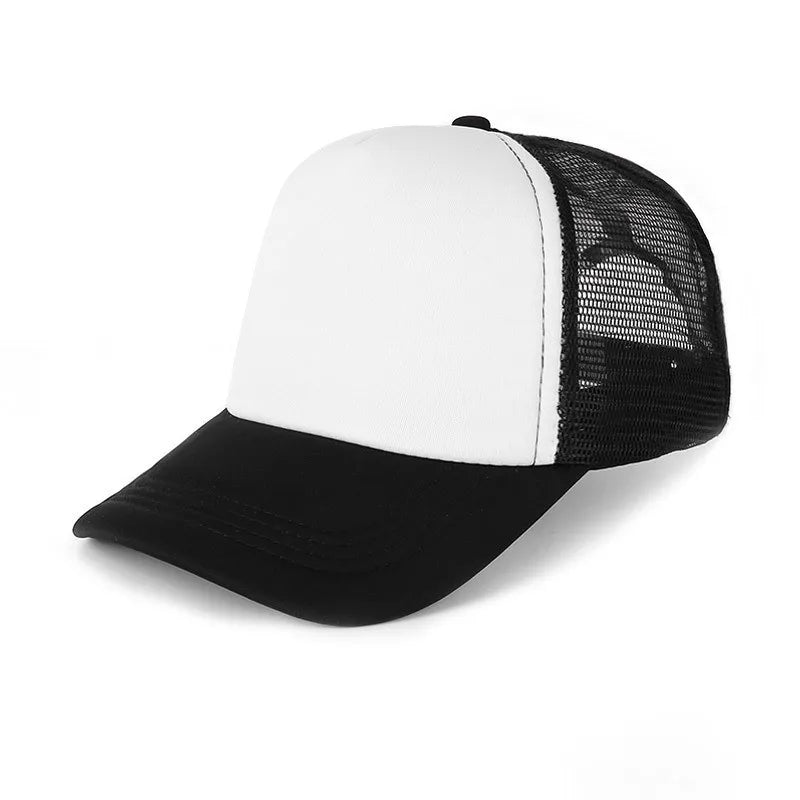 Unisex Cheaper 5 Panel Trucker Hat For Adult Summer Net Baseball Cap Men Women Blank Mesh tentacle Sun Hat Visor