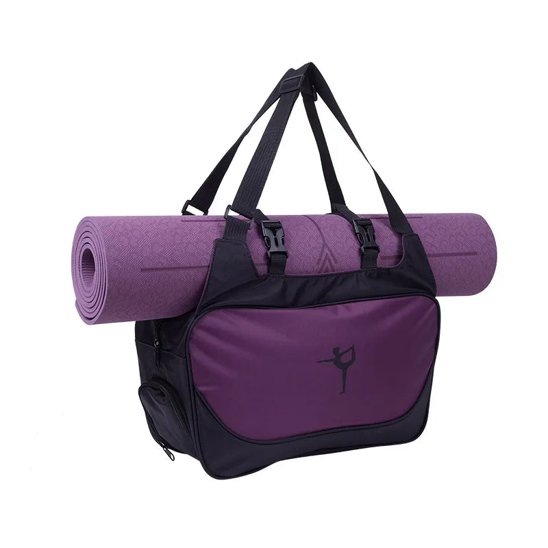 Fitness Backpack Large Capacity Casual Travel Bag Adjustable Shoulder Strap Waterproof Sports Pilates Bag Without Yoga Mat