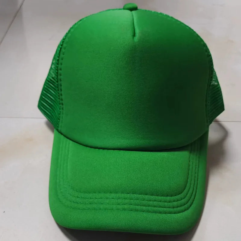 Unisex Cheaper 5 Panel Trucker Hat For Adult Summer Net Baseball Cap Men Women Blank Mesh tentacle Sun Hat Visor