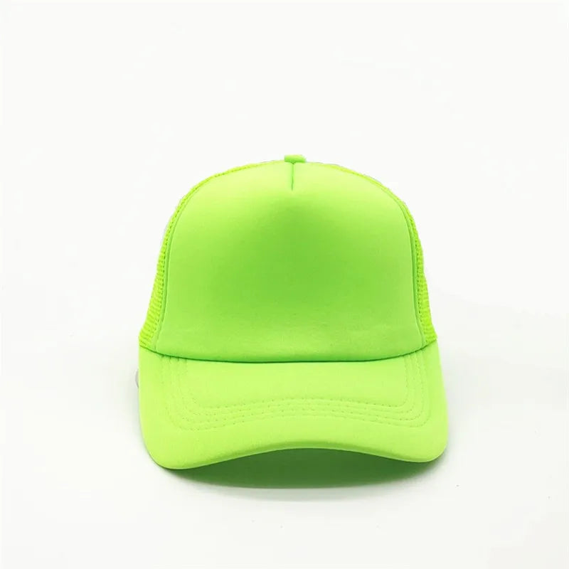 Unisex Cheaper 5 Panel Trucker Hat For Adult Summer Net Baseball Cap Men Women Blank Mesh tentacle Sun Hat Visor