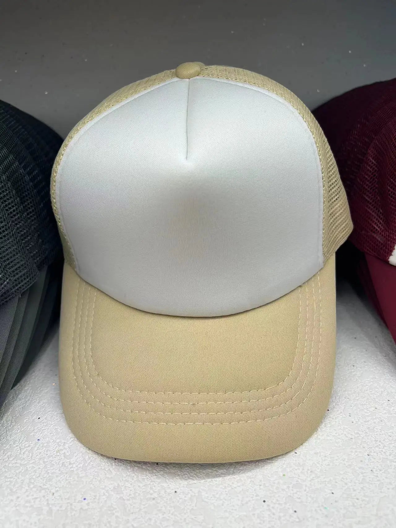 Unisex Cheaper 5 Panel Trucker Hat For Adult Summer Net Baseball Cap Men Women Blank Mesh tentacle Sun Hat Visor