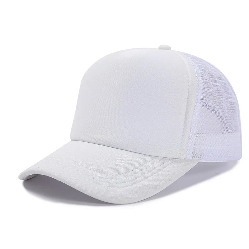 Unisex Cheaper 5 Panel Trucker Hat For Adult Summer Net Baseball Cap Men Women Blank Mesh tentacle Sun Hat Visor