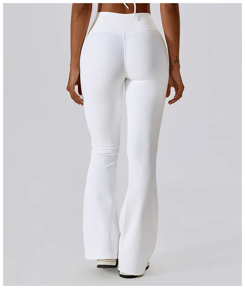Flare Leggings Yoga Pants Women High Waist Wide Leg Pants Women Gym Workout Fitness Sports Flared Pant Latin Dance Trousers