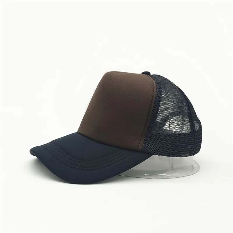 Unisex Cheaper 5 Panel Trucker Hat For Adult Summer Net Baseball Cap Men Women Blank Mesh tentacle Sun Hat Visor