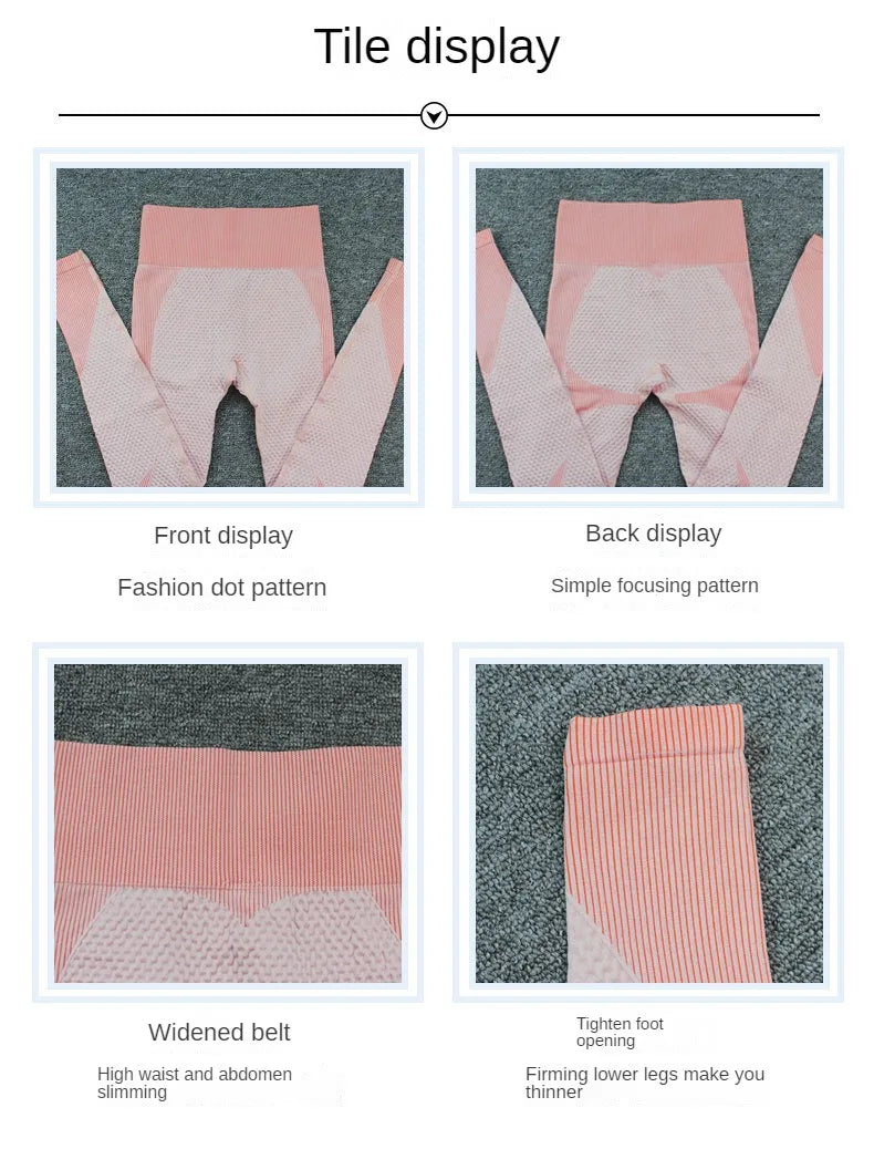 Seamless Zipper Striped Fitness Suit Women's Fall and Winter Sports Pants Long Sleeve Bra Three-piece Yoga Suit
