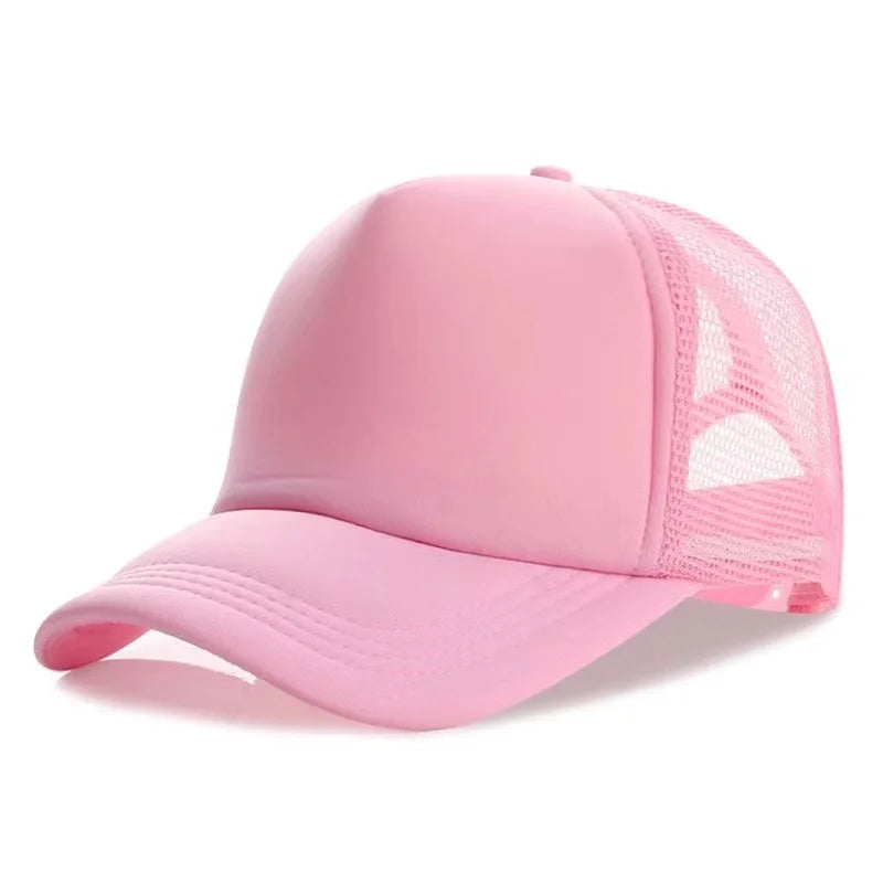 Unisex Cheaper 5 Panel Trucker Hat For Adult Summer Net Baseball Cap Men Women Blank Mesh tentacle Sun Hat Visor