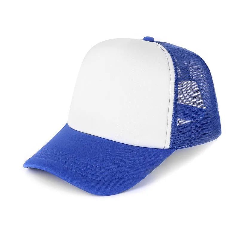 Unisex Cheaper 5 Panel Trucker Hat For Adult Summer Net Baseball Cap Men Women Blank Mesh tentacle Sun Hat Visor