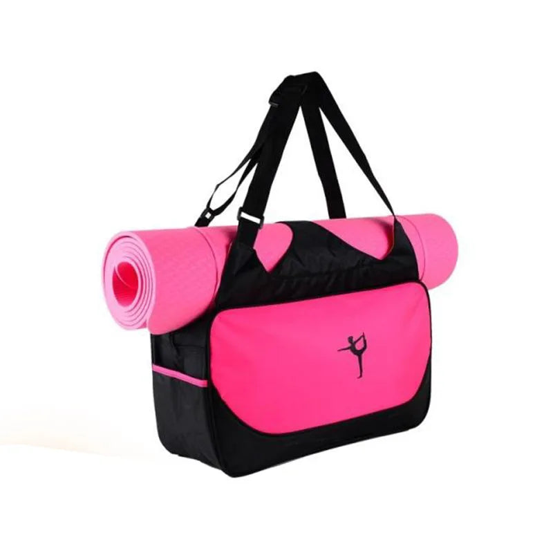 Fitness Backpack Large Capacity Casual Travel Bag Adjustable Shoulder Strap Waterproof Sports Pilates Bag Without Yoga Mat